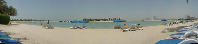 Representative photo of beaches in Bahrain, not The Grove Beach