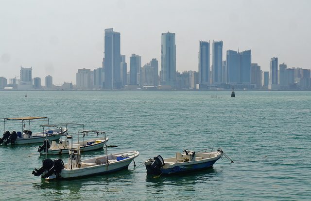 Representative photo of islands & coast in Bahrain, not Um Al Nasan Island